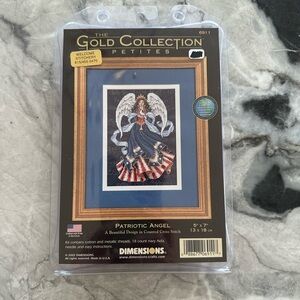 Dimensions Gold Collection Patriotic Angel Counted Cross Stitch NWT #6911